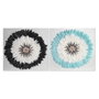 DKD Home Decor Decoración de Pared Pluma 60x60 cm Surtido de 2 Piezas