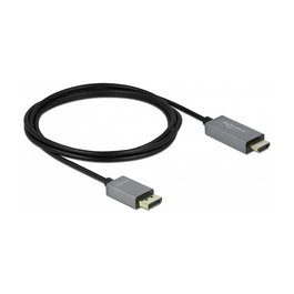 DeLOCK Cable Activo ST-BU DisplayPort 1.4 a HDMI 4K 60Hz HDR 2m, Negro
