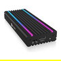 ICY BOX IB-1824ML-C31 Carcasa Externa SSD M.2 NVMe USB 3.2 Gen 2 Tipo C Negro