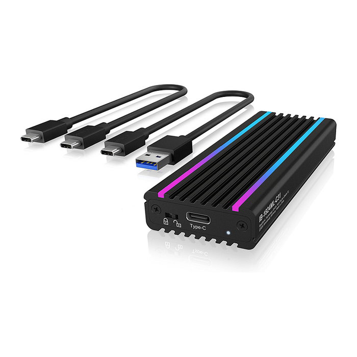 ICY BOX IB-1824ML-C31 Carcasa Externa SSD M.2 NVMe USB 3.2 Gen 2 Tipo C Negro
