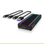 ICY BOX IB-1824ML-C31 Carcasa Externa SSD M.2 NVMe USB 3.2 Gen 2 Tipo C Negro