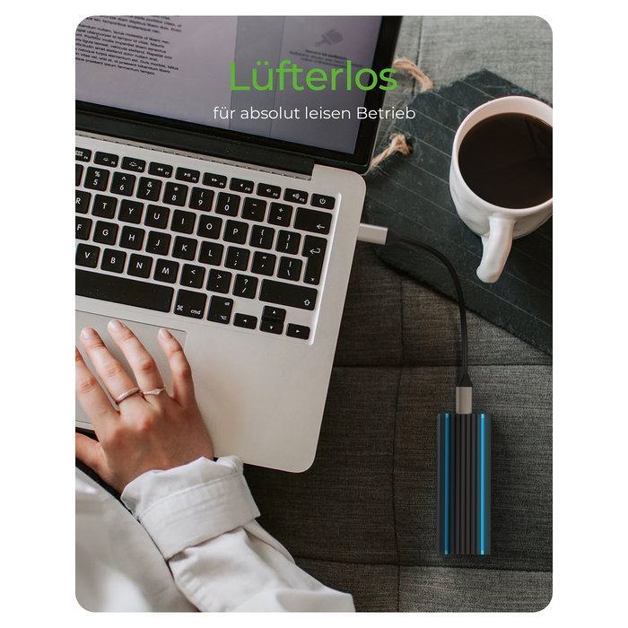 ICY BOX IB-1824ML-C31 Carcasa Externa SSD M.2 NVMe USB 3.2 Gen 2 Tipo C Negro