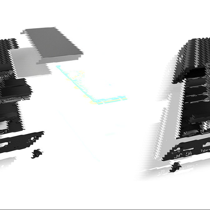 ICY BOX IB-1824ML-C31 Carcasa Externa SSD M.2 NVMe USB 3.2 Gen 2 Tipo C Negro