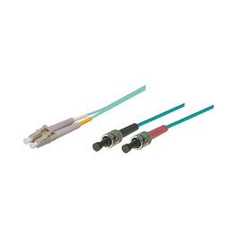 GoodConnections Patchkabel LWL Duplex OM3 LC/ST 2m Verde