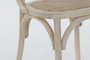 DKD Home Decor Silla Olmo Ratán Blanco con Rejilla Envejecida