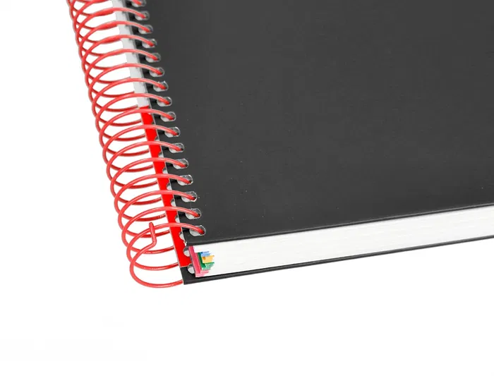 Antartik Cuaderno espiral A4 Micro Antartik, Tapa Forrada, 120 Hojas, 90 gr, Cuadro 5mm, Negro