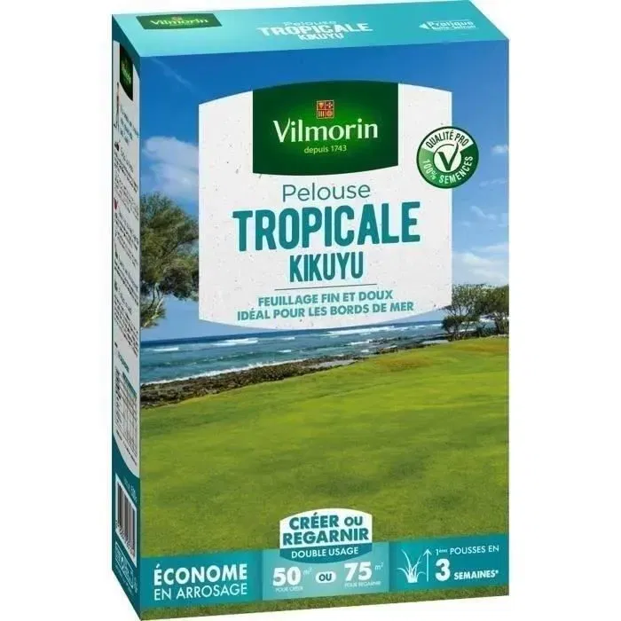 Vilmorin Semillas de Hierbas Tropicales Kikuyu 500 g Vilmorin Semillas de Hierbas Tropicales Kikuyu 500 g