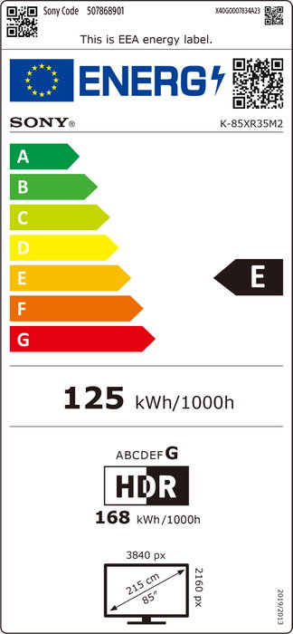 SONY AV PROFESIONAL Bravia 3M2 LED de 85 pulgadas FWD-85XR35M2