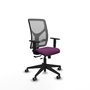 PIQUERAS Y CRESPO Silla de oficina Motilla con mecanismo Sincro/Traslack Morado y Gris
