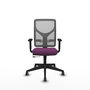 PIQUERAS Y CRESPO Silla de oficina Motilla con mecanismo Sincro/Traslack Morado y Gris