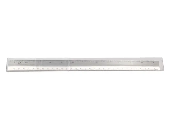 Liderpapel Escala Triangular de Aluminio con Funda Protectora 30 cm
