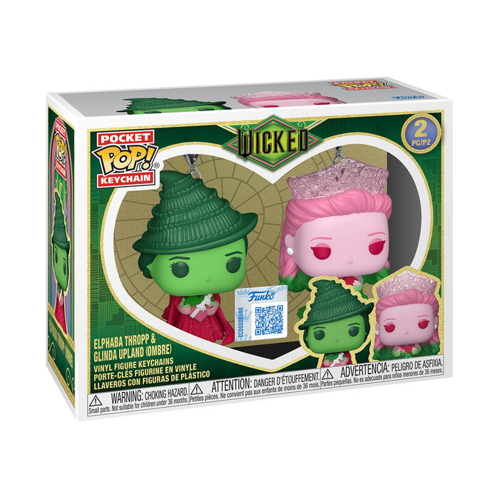 Wicked Pack de 2 Llaveros POP! Vinyl G&E (Ombre) 4 cm