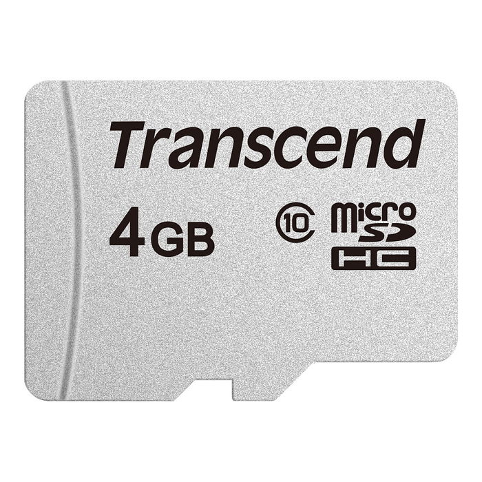 Transcend Tarjeta MicroSDHC 4GB Clase 10 95MB/s 300S