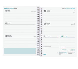 Finocam Agenda Escolar 2025-2026 645000426 Semana Vista Horizontal Rosa 8º 120x164