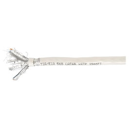 EQUIP Cable de Red Cat6a S/FTP 4 Pares Calibre 23 LSZH, 305 metros, Beige, 10 Gb/s, 600 MHz, para 10GBase-T, Referencia 401493