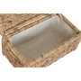 DKD Home Decor Set de 2 Cestas de Ropa de Jacinto de Agua con Tapa