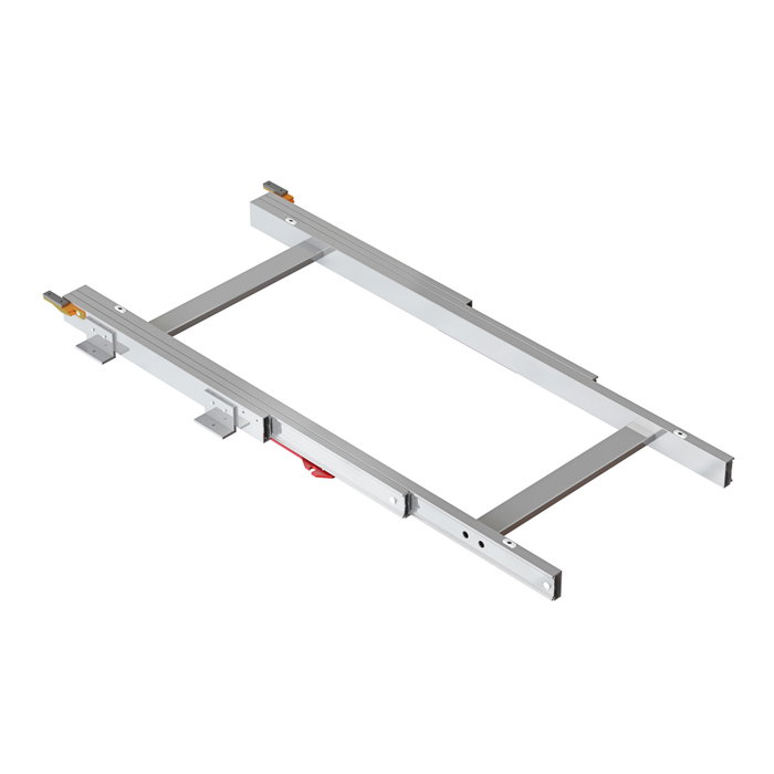 Emuca Guías para mesa deslizante Twice Top, Aluminio, Anodizado mate Emuca Guías para mesa deslizante Twice Top, Aluminio, Anodizado mate
