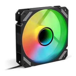 Sharkoon SHARK Mirror RGB PWM Ventilador 120mm Negro con Iluminación LED