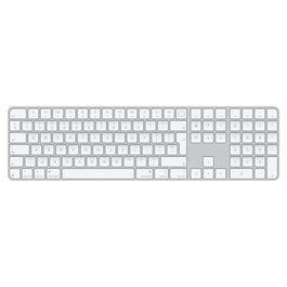Apple Magic Keyboard with Touch ID and Numeric Keypad para Mac con silicon, Inalámbrico y alámbrico, USB + Bluetooth, QWERTY, Inglés, Blanco