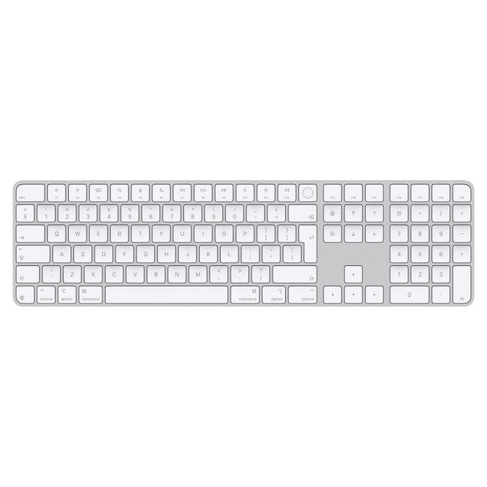 Apple Magic Keyboard con Touch ID y teclado numérico, Blanco Apple Magic Keyboard con Touch ID y teclado numérico, Blanco