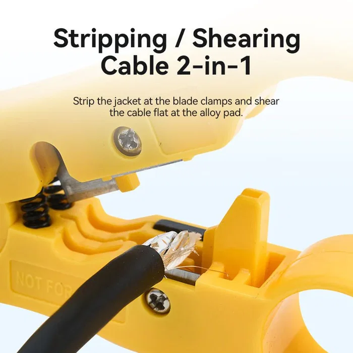 Vention Pelacables Coaxial KEBY0 Amarillo