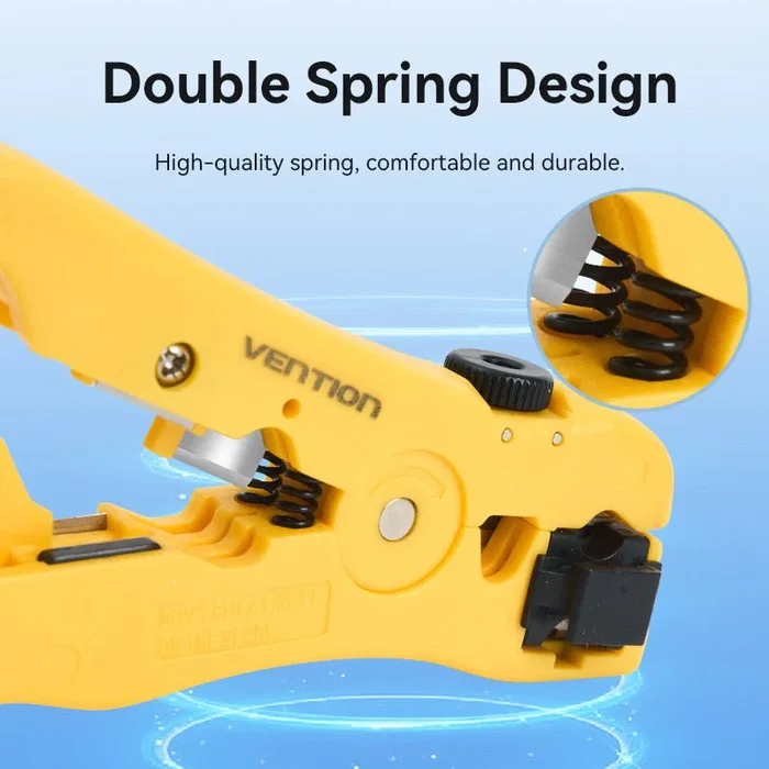 Vention Pelacables Coaxial KEBY0 Amarillo