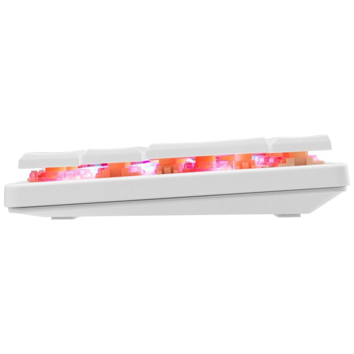White Shark GK-006211 Nagamaki White Red Switch Klawiatura Gamingowa Low Profile Mecánica Layout Polaco