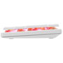White Shark GK-006211 Nagamaki White Red Switch Klawiatura Gamingowa Low Profile Mecánica Layout Polaco