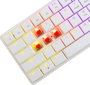 White Shark GK-006211 Nagamaki White Red Switch Klawiatura Gamingowa Low Profile Mecánica Layout Polaco