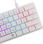 White Shark GK-006211 Nagamaki White Red Switch Klawiatura Gamingowa Low Profile Mecánica Layout Polaco