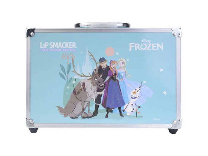 Markwins Maletín Metálico Maquillaje Frozen 25x19,5x8,7 cm con 20 Lip Glosses y 20 Sombras