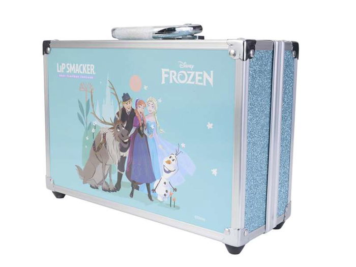 Markwins Maletín Metálico Maquillaje Frozen 25x19,5x8,7 cm con 20 Lip Glosses y 20 Sombras