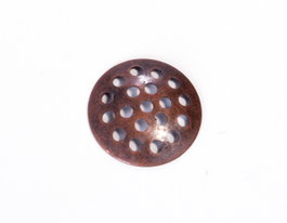 Innspiro Base de anillo metálico para coser con agujeros, cobrizo envejecido, 12 mm