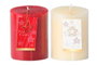 DKD Home Decor Set de 2 Velas de Cera de Parafina Surtidas 9x9x10 cm