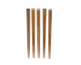 DKD Home Decor Set de 10 Palillos Suhi de Bambú Natural