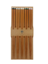 DKD Home Decor Set de 10 Palillos Suhi de Bambú Natural