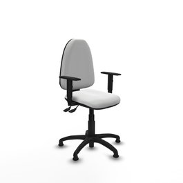 PIQUERAS Y CRESPO Silla de oficina Aýna Blanca con mecanismo Asincro