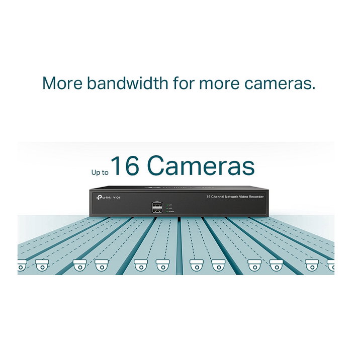 TP-Link NVR1016H Grabador de Vídeo en Red 16 Canales 1920 x 1080 Pixeles