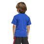 Camiseta de Manga Corta Infantil Adidas Big Logo Azul Blanco