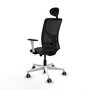 PIQUERAS Y CRESPO Silla de oficina Motilla con mecanismo Sincro/Traslack Negro