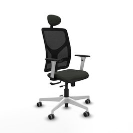 PIQUERAS Y CRESPO Silla de oficina Motilla con mecanismo Sincro/Traslack Negro