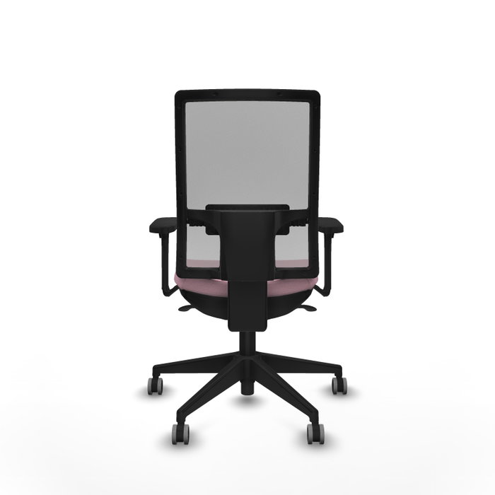 PIQUERAS Y CRESPO Silla de oficina Horna Rosa y Gris con Brazos 3D PIQUERAS Y CRESPO Silla de oficina Horna Rosa y Gris con Brazos 3D