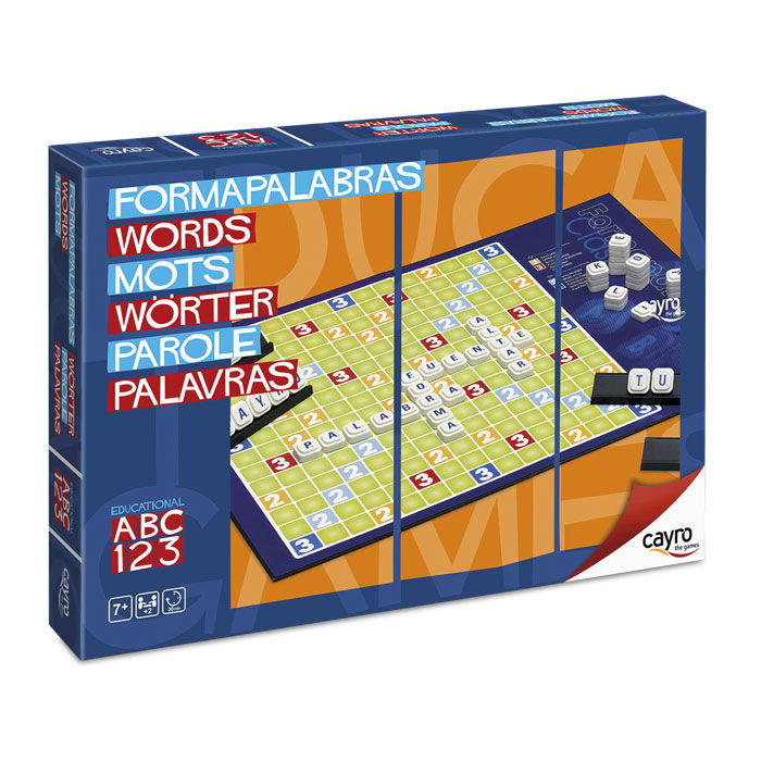 CAYRO Formapalabras Classic Juego de Mesa para 2-4 Jugadores, Razonamiento, Vocabulario, Lectoescritura, +7 Años