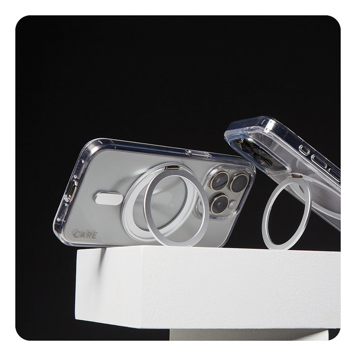 Care CARE by PanzerGlass Feature Case Transparente / Plata MagSafe para iPhone 16 Pro Max