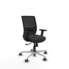 PIQUERAS Y CRESPO Silla de oficina Yunquera con mecanismo Sincro Negro