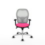 PIQUERAS Y CRESPO Silla de oficina Jorquera Rosa y Blanco