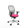 PIQUERAS Y CRESPO Silla de oficina Jorquera Rosa y Blanco