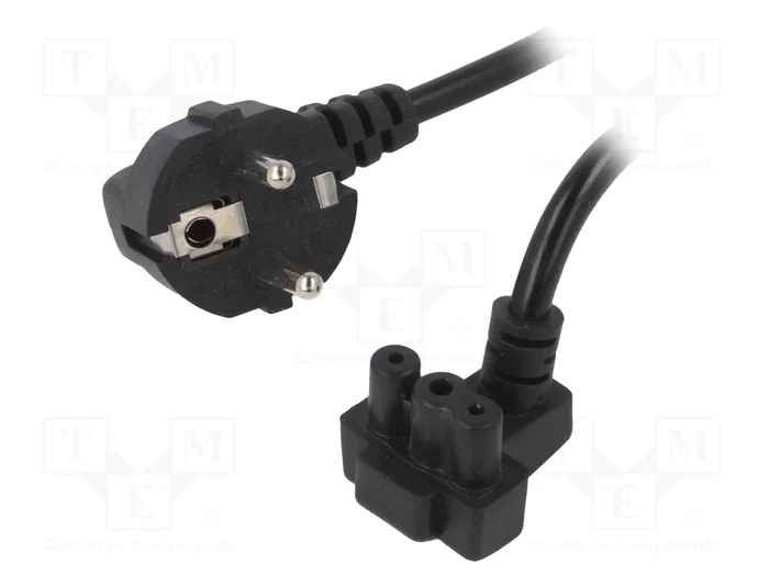 AKYGA Cable de alimentación H03VV-F 3x0,5mm2 1,5m Negro AKYGA Cable de alimentación H03VV-F 3x0,5mm2 1,5m Negro