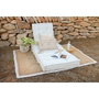DKD Home Decor Set de 3 Cojines de Suelo de Algodón 110x78x12 cm