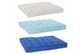 DKD Home Decor Set de 3 Cojines de Suelo de Algodón 110x78x12 cm